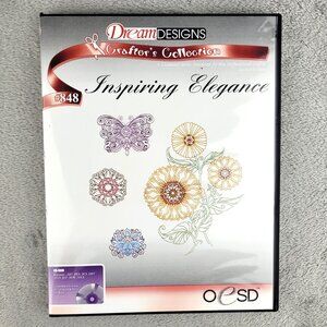 Dream Designs Inspiring Elegance #848 CD Floral Butterflies Embroidery 2007 OESD